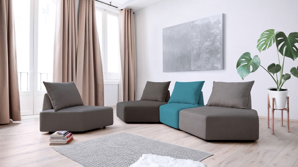 MATACAO2 ARCHIPELAGO set (2x SG big seating part, 2x SM small seating part, 4x H60 back support, 4x P80 pillow)