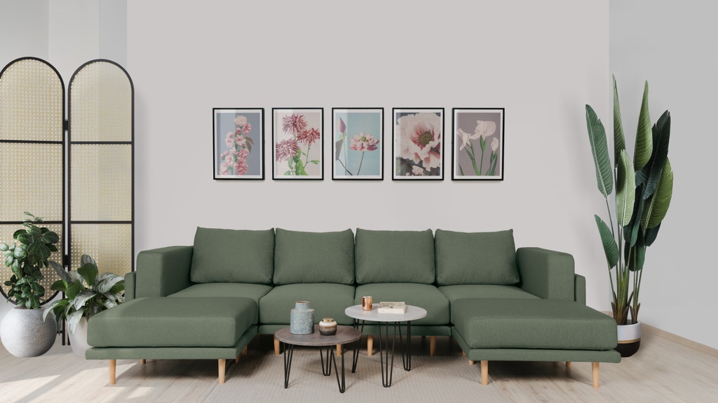 CLOOODS 4S2+ set (2x corner armchair + 2x armchair + 2x ottoman)