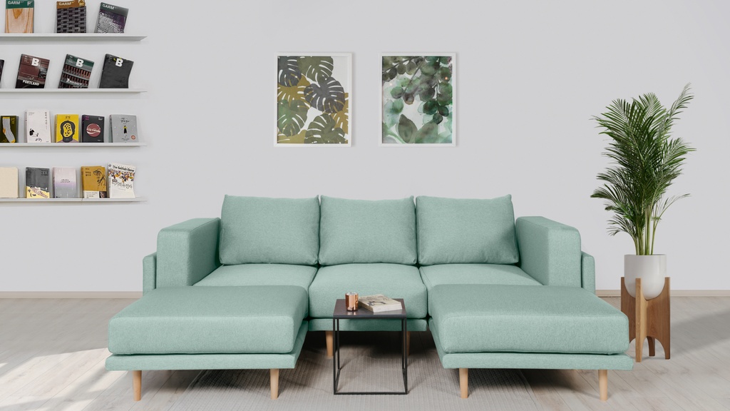 CLOOODS 3S2+ set (2x corner armchair + 1x armchair + 2x ottoman)