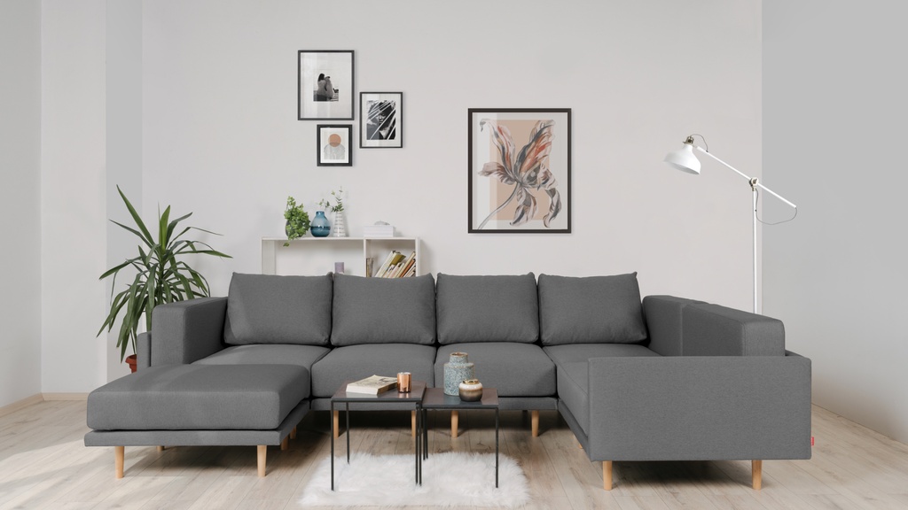 CLOOODS 4S+M set (2x corner armchair + 2x armchair + 1x ottoman + 1x corner armchair without back support pillow)